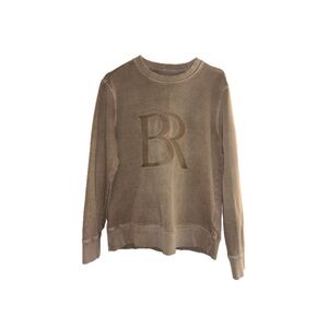 Banana Republic Garment Dyed Logo Sweatshirt in Maverick Tan - Size Medium